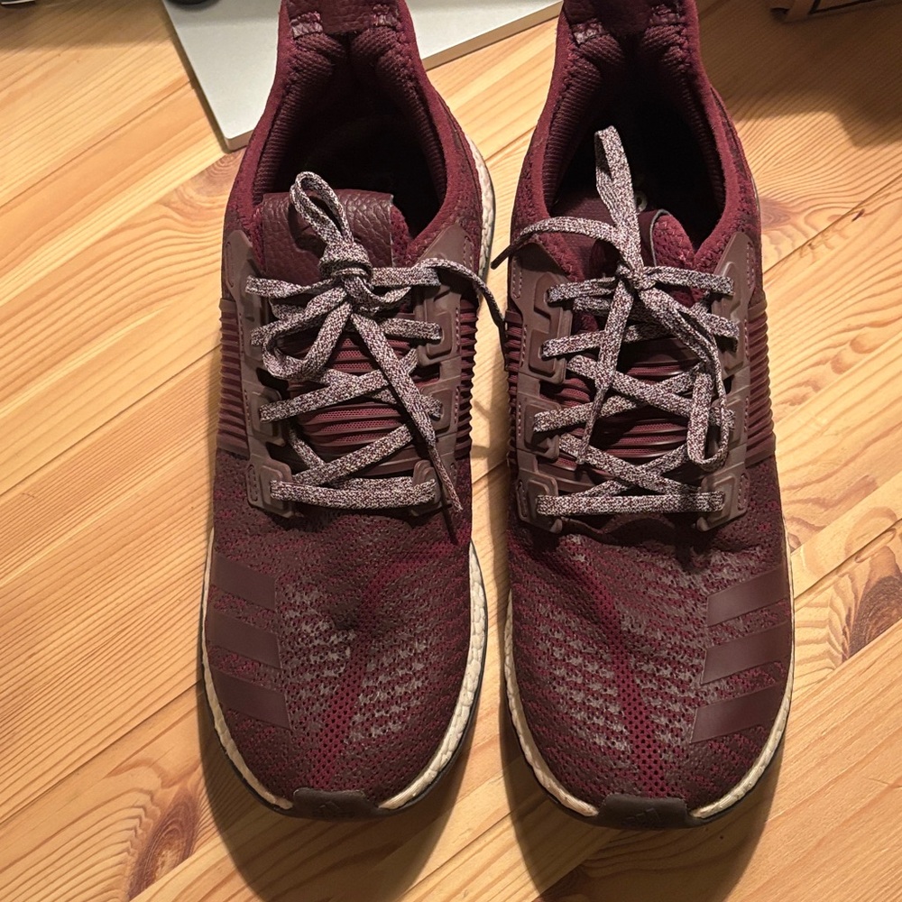 Adidas Men's Burgundy Pureboost Energy Sneakers